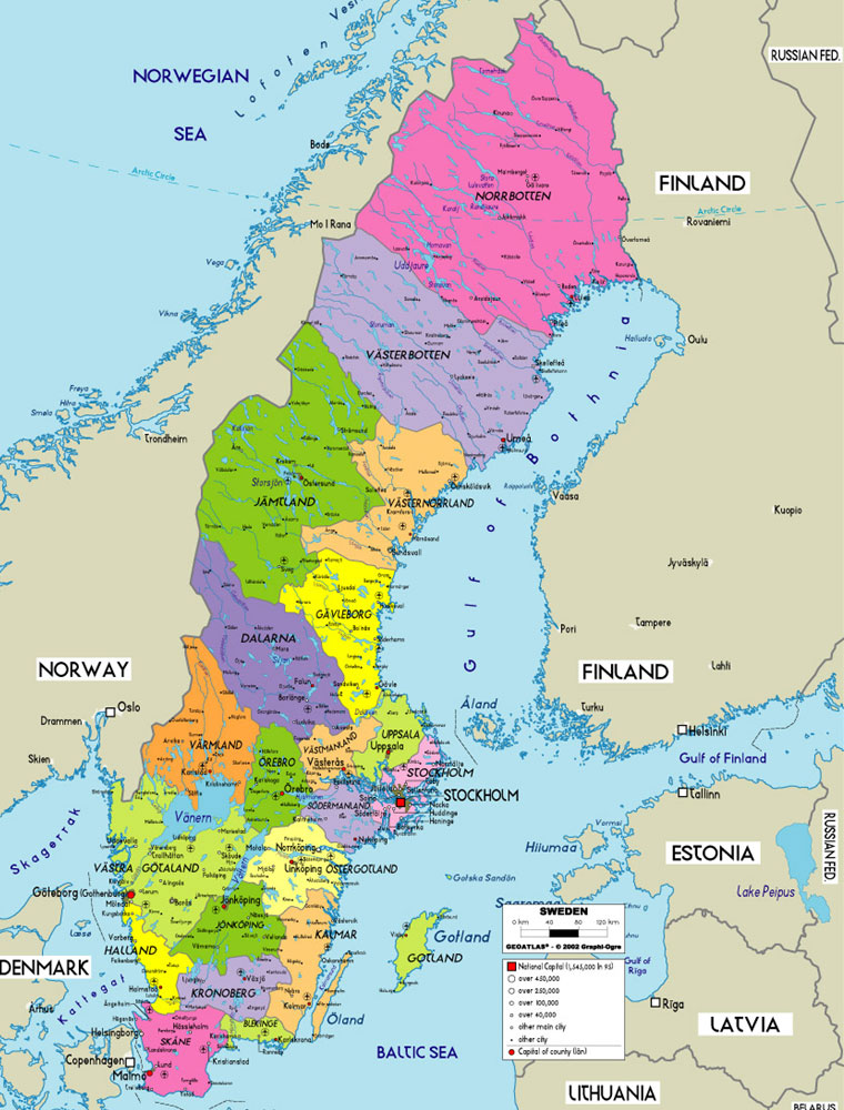 Annorlunda möbler: Karta över sverige